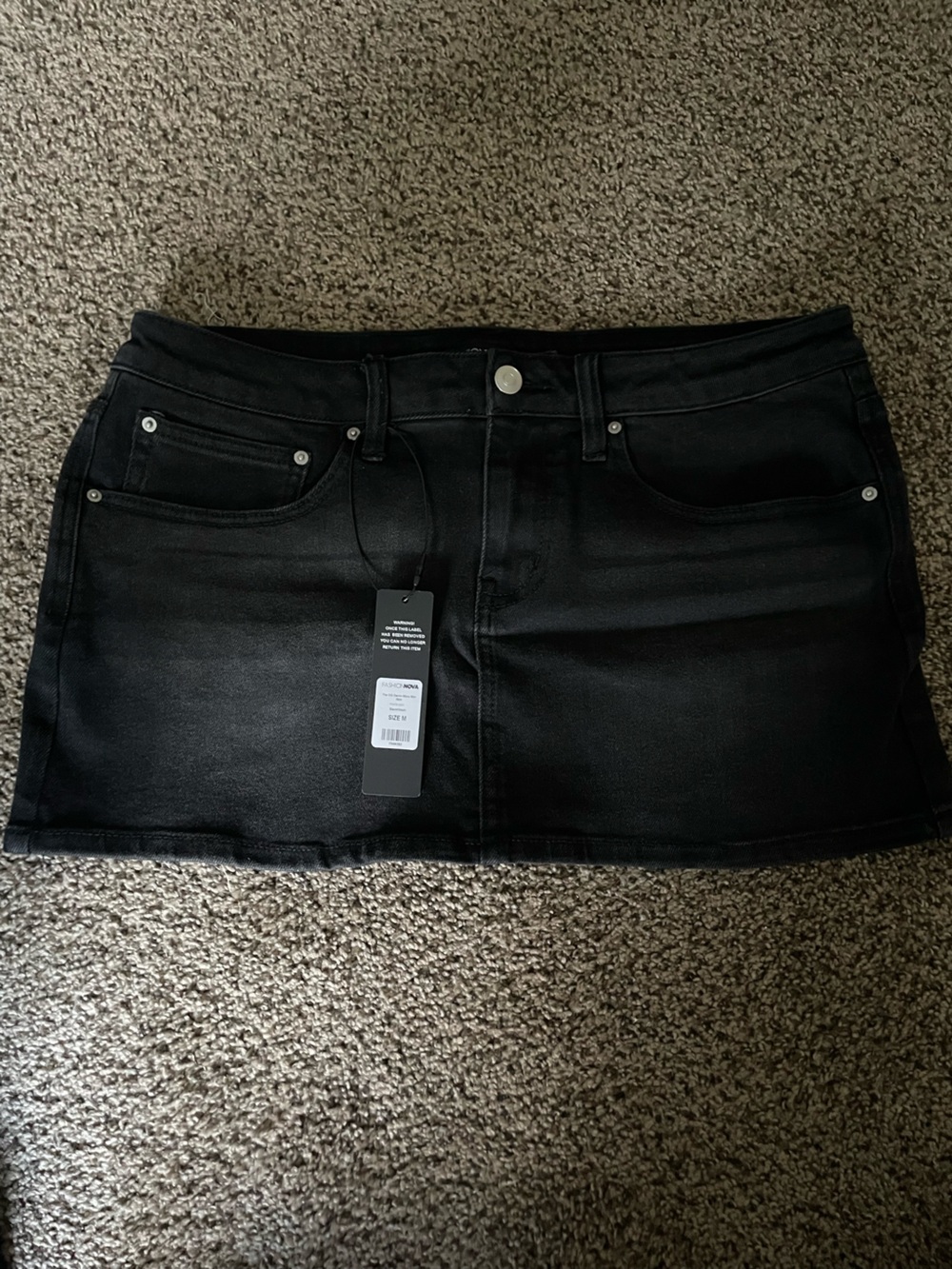 Black miniskirt